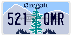 521QMR  license plate in OR