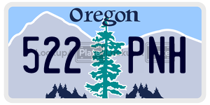 522PNH  license plate in OR