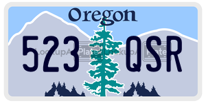 523QSR  license plate in OR
