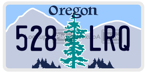 528LRQ  license plate in OR