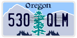 530QLM  license plate in OR