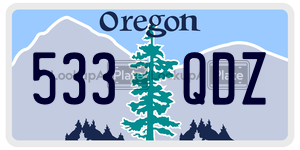 533QDZ  license plate in OR