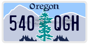 540QGH license plate in Oregon