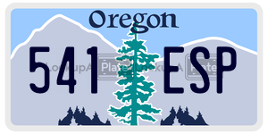 541ESP  license plate in OR