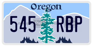 545RBP  license plate in OR