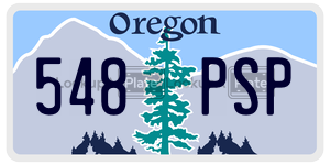 548PSP  license plate in OR