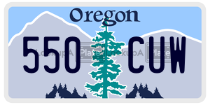 550CUW  license plate in OR