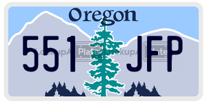 551JFP  license plate in OR