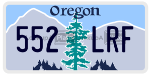 552LRF  license plate in OR