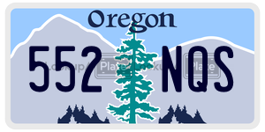 552NQS  license plate in OR