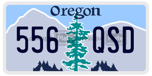 556QSD  license plate in OR