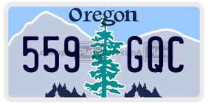 559GQC  license plate in OR