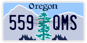 559QMS  license plate in OR