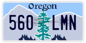 560LMN  license plate in OR