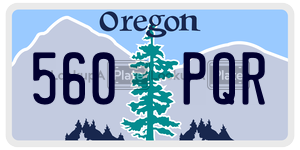 560PQR  license plate in OR