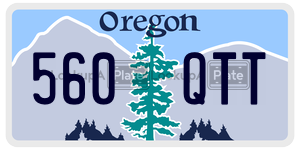 560QTT  license plate in OR