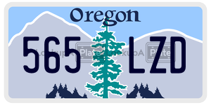 565LZD  license plate in OR