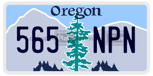 565NPN license plate in Oregon