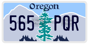 565PQR  license plate in OR