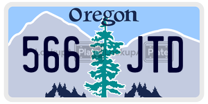 566JTD  license plate in OR