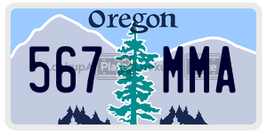 567MMA  license plate in OR