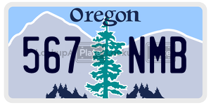 567NMB  license plate in OR