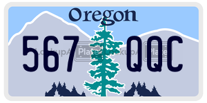 567QQC  license plate in OR