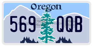 569QQB  license plate in OR