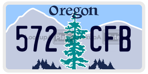 572CFB  license plate in OR