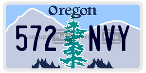 572NVY  license plate in OR