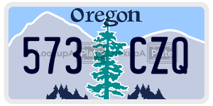 573CZQ  license plate in OR