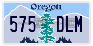 575DLM  license plate in OR