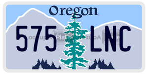 575LNC  license plate in OR