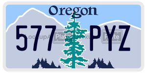 577PYZ  license plate in OR