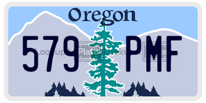 579PMF  license plate in OR
