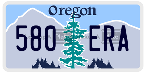 580ERA  license plate in OR