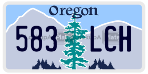 583LCH  license plate in OR