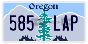 585LAP  license plate in OR