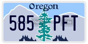 585PFT  license plate in OR
