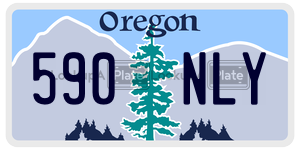 590NLY  license plate in OR