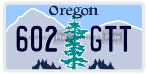 602GTT  license plate in OR