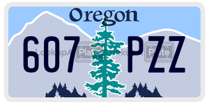 607PZZ license plate in Oregon