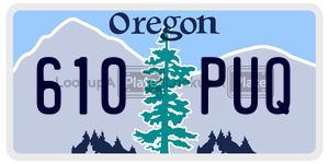 610PUQ  license plate in OR