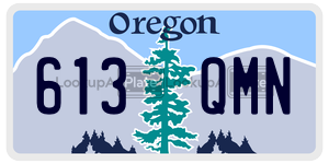 613QMN  license plate in OR