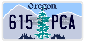 615PCA  license plate in OR