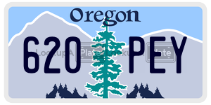 620PEY  license plate in OR
