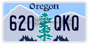 620QKQ  license plate in OR