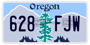 628FJW  license plate in OR