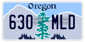 630MLD  license plate in OR