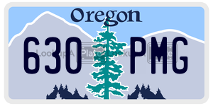 630PMG  license plate in OR
